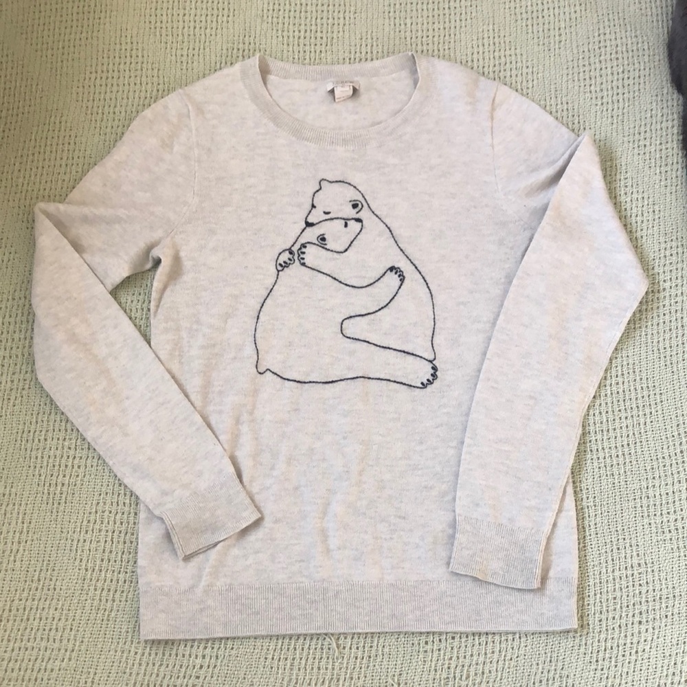 J Crew XS “Bear Hug” sweater ❤️
